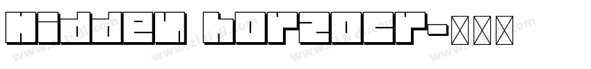 Hidden horzocr字体转换